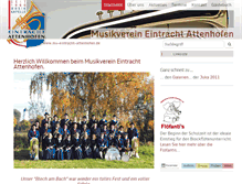 Tablet Screenshot of mv-eintracht-attenhofen.de